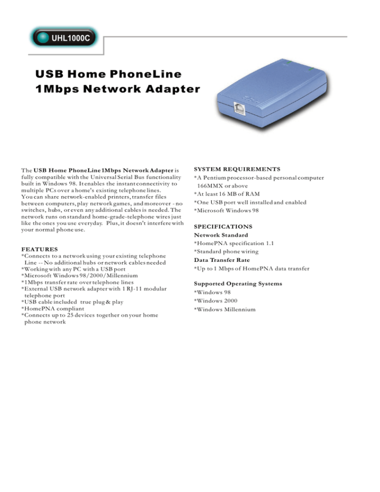 Abocom UHL1000C User manual Abocom UHL1000C User manual