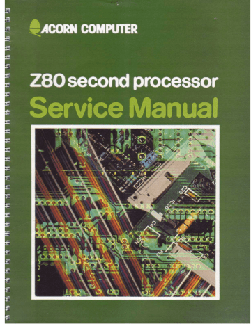 Acorn Products Z80 User's manual Acorn Products Z80 User's manual