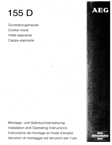 AEG 155 D User's manual AEG 155 D User's manual