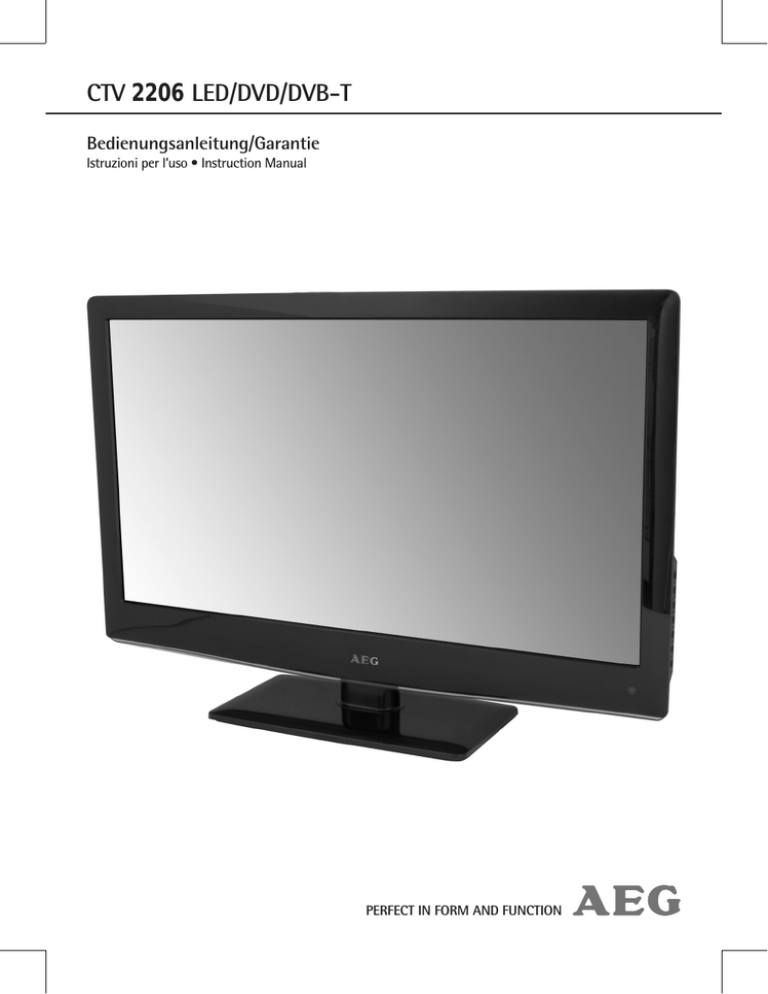 AEG CTV 2206 User manual AEG CTV 2206 User manual