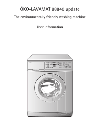 AEG KO-LAVAMAT 88840 User's manual AEG KO-LAVAMAT 88840 User's manual
