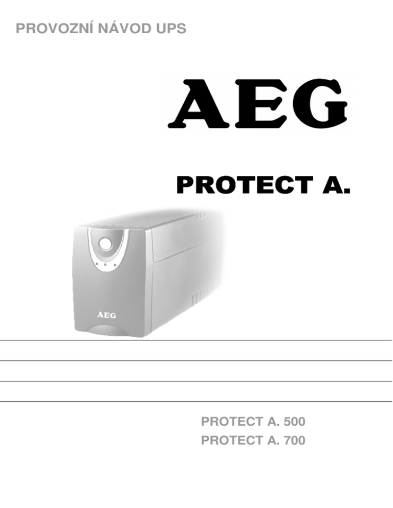 AEG Modem PROTECT A. 500 User manual AEG Modem PROTECT A. 500 User manual