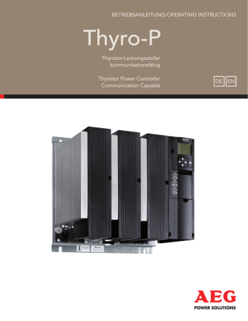 AEG Network Cables Thyro-P User's manual AEG Network Cables Thyro-P User's manual