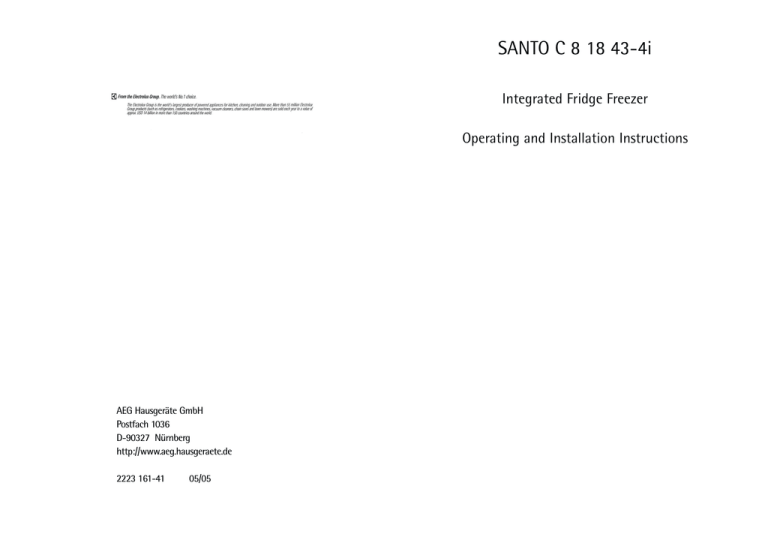 AEG 43-4I User manual AEG 43-4I User manual