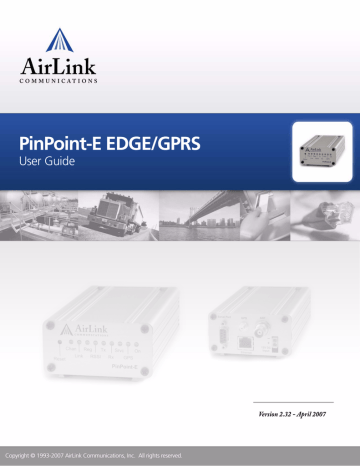 CHAPTER 5 Data Communication and Host Modes. AirLink Communications EDGE/GPRS | Manualzz