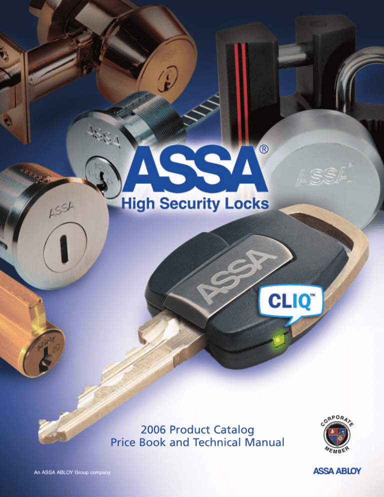 Assa high security lock User manual Assa high security lock User manual