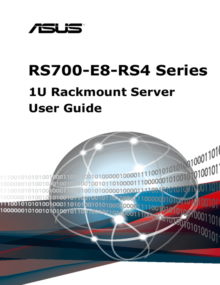 Asus RS700-E8-RS4 e9961b User manual Asus RS700-E8-RS4 e9961b User manual