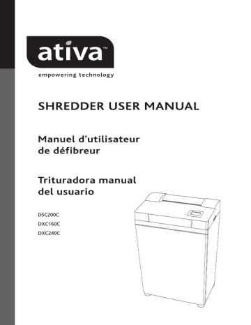 Ativa DXC160C User's Manual | Manualzz