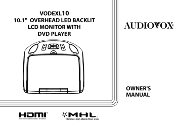 Audiovox VODEXL10 Owner's Manual | Manualzz Audiovox VODEXL10 Owner's Manual | Manualzz