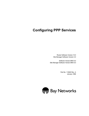 Avaya Configuring PPP Services User's Manual | Manualzz Avaya Configuring PPP Services User's Manual | Manualzz