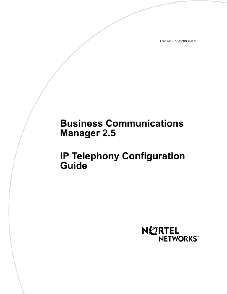 Avaya IP Telephony User manual Avaya IP Telephony User manual