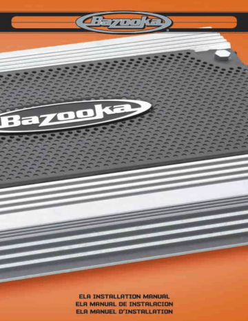 Bazooka ELA1190 User's Manual | Manualzz