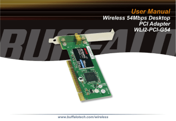 Buffalo Technology WLI2-PCI-G54 User manual | Manualzz