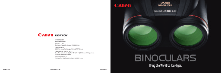 Canon 10x42L User's manual Canon 10x42L User's manual