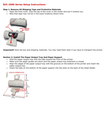 Canon BJC-2000 Series printer Owner's Manual | Manualzz Canon BJC-2000 Series printer Owner's Manual | Manualzz