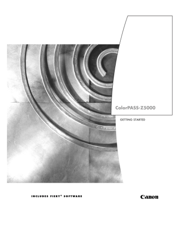 Canon ColorPASS-Z5000, ColorPASS Z5000 Owner's manual Canon ColorPASS-Z5000, ColorPASS Z5000 Owner's manual