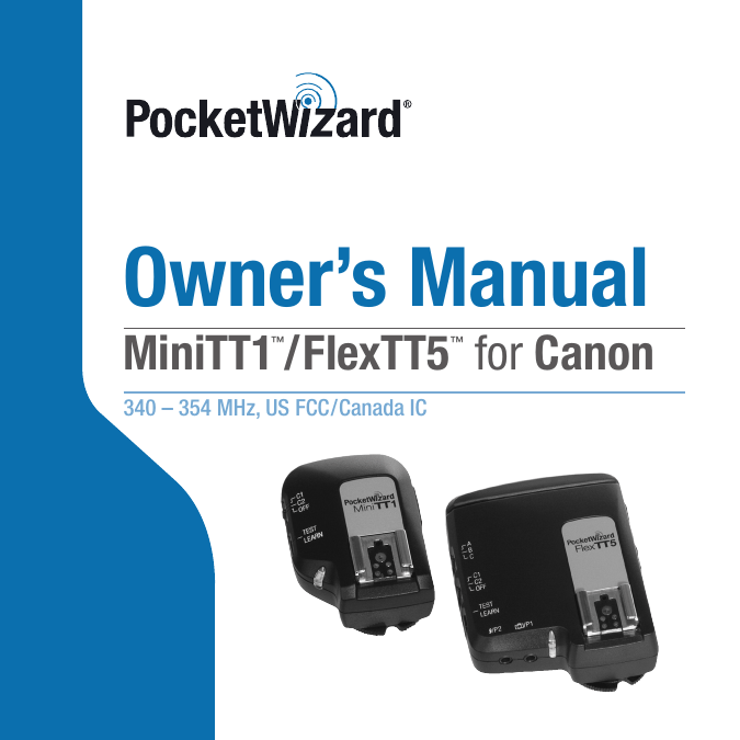 Canon FlexTT5 User manual Canon FlexTT5 User manual