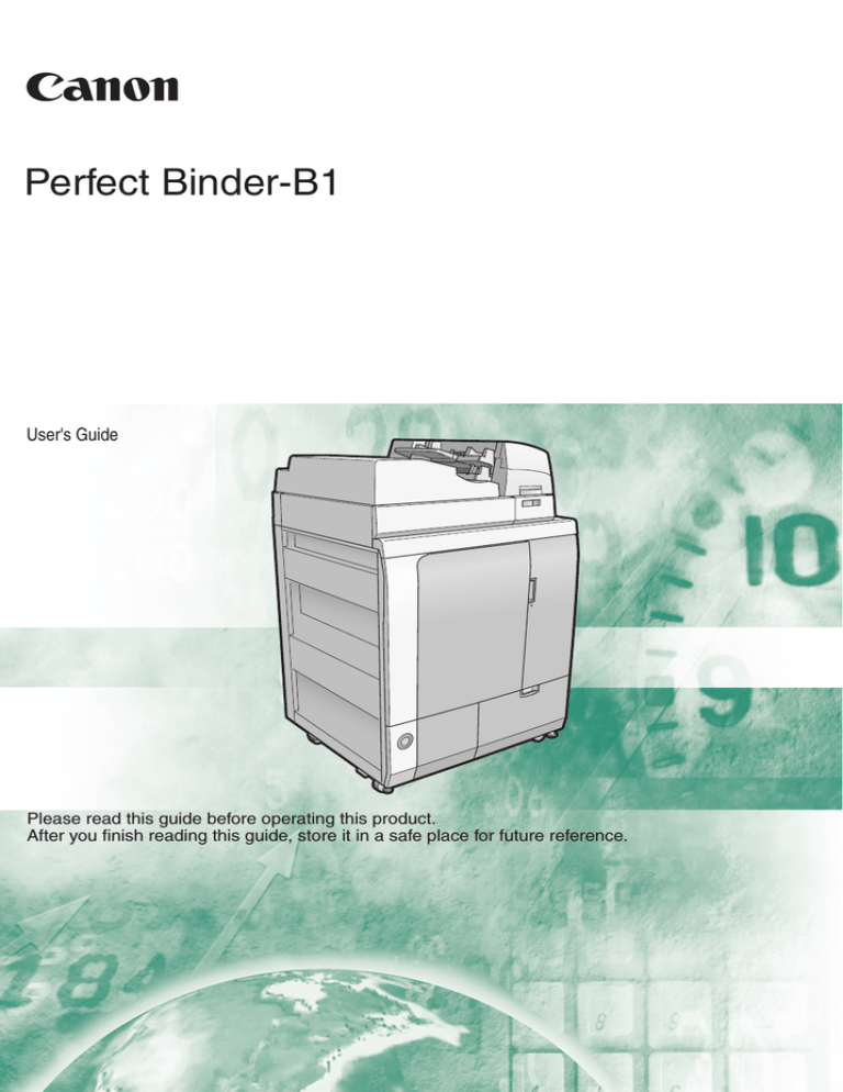 Canon C7010VPS/C6010VPS/C6010S Owner's manual Canon C7010VPS/C6010VPS/C6010S Owner's manual