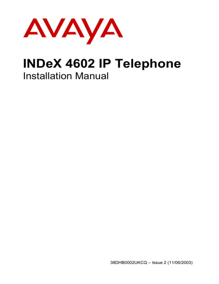 Canon INDEX 4602 User's manual Canon INDEX 4602 User's manual