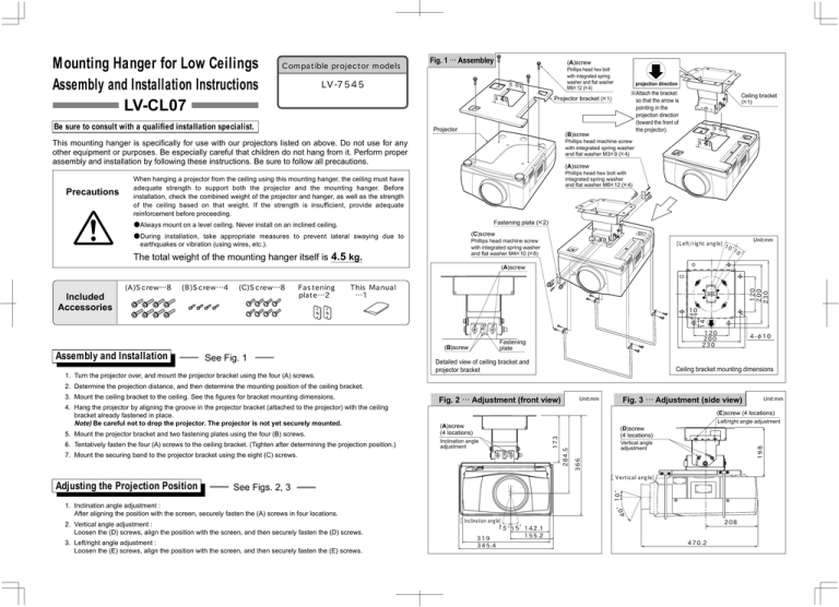 Canon LV-CL07 User's manual Canon LV-CL07 User's manual