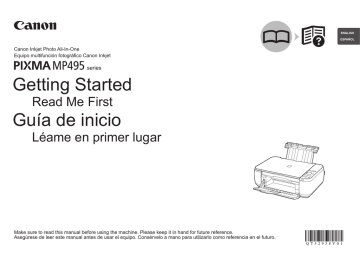 Canon PIXMA MP499, PIXMA MP495 Owner's manual Canon PIXMA MP499, PIXMA MP495 Owner's manual