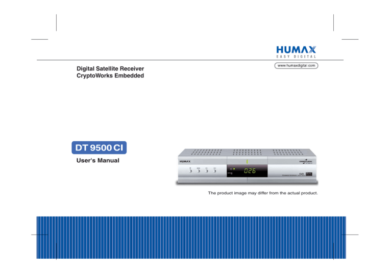 Canon Satellite TV System DT 9500 CI User manual Canon Satellite TV System DT 9500 CI User manual