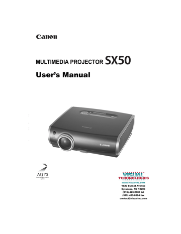 Canon SX20 User's manual Canon SX20 User's manual