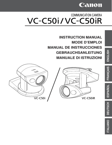 Canon VC-C50iR User's manual Canon VC-C50iR User's manual