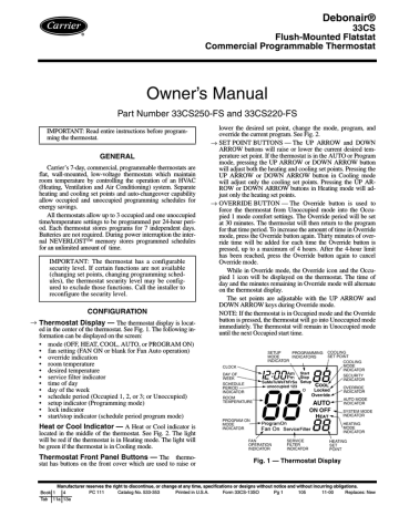 Carrier 33CS Owner's Manual | Manualzz Carrier 33CS Owner's Manual | Manualzz