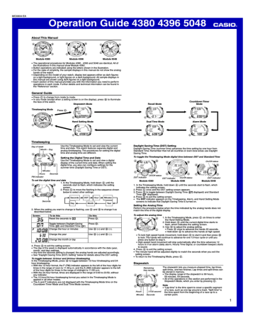 Casio AQ164WD-1AV Operation Guide | Manualzz Casio AQ164WD-1AV Operation Guide | Manualzz