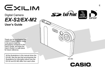 Casio EX-S2/EX-M2 User's manual Casio EX-S2/EX-M2 User's manual