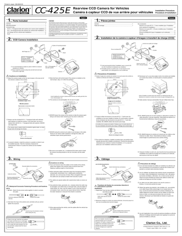 Clarion CC-425E User's Manual | Manualzz