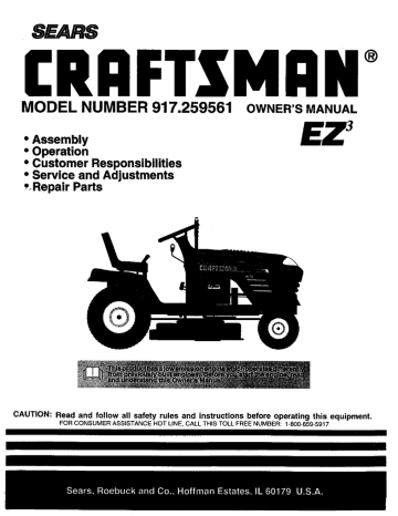 Craftsman 917.259561 Owner's Manual | Manualzz