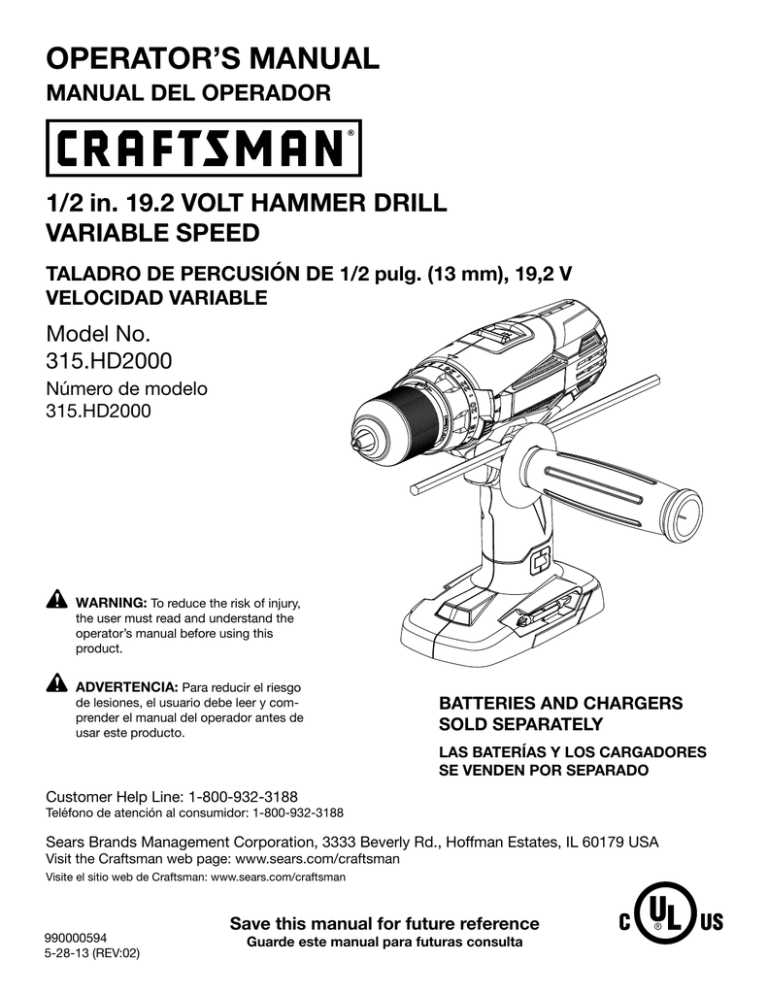 Craftsman C3 Owner's manual Craftsman C3 Owner's manual