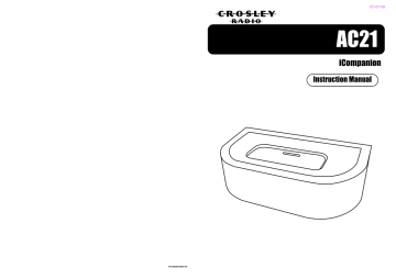 Crosley Radio ICOMPANION AC21 Instruction manual | Manualzz
