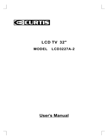 Curtis LCD3227A-2 User's Manual | Manualzz