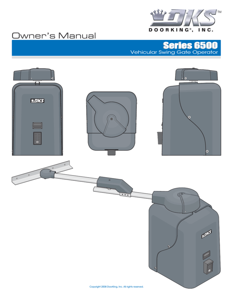 DKS Enterprises 6500 User manual DKS Enterprises 6500 User manual