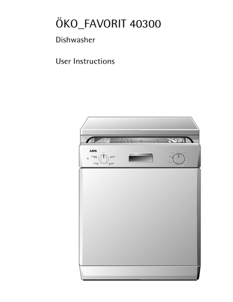 Electrolux 40300 User manual Electrolux 40300 User manual