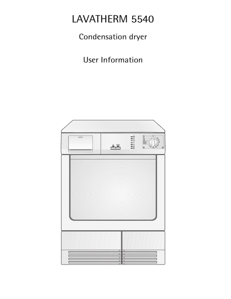Electrolux 5540 User manual Electrolux 5540 User manual