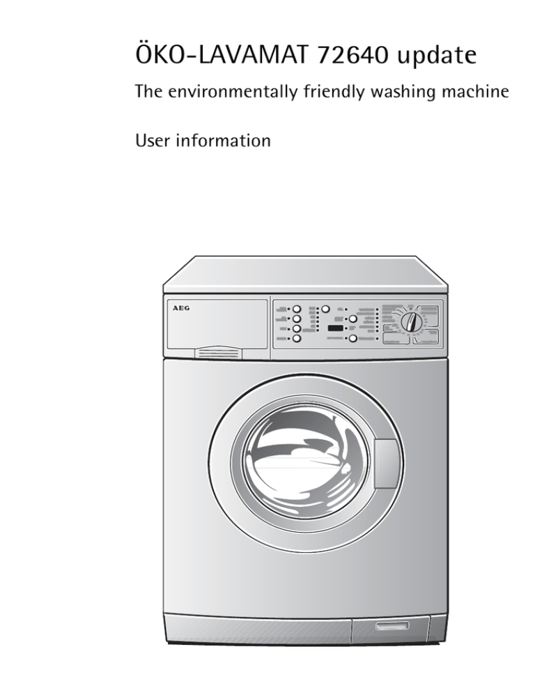 Electrolux 72640 User's manual Electrolux 72640 User's manual
