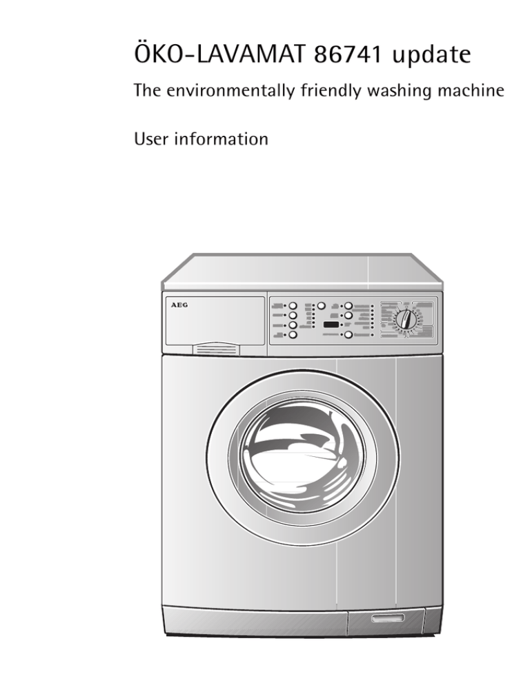 Electrolux 86741 User manual Electrolux 86741 User manual