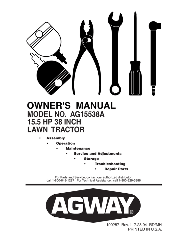 Electrolux AG15538A User manual Electrolux AG15538A User manual