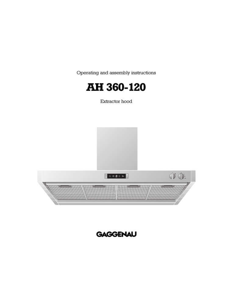 Electrolux AH 360-120 User's manual Electrolux AH 360-120 User's manual
