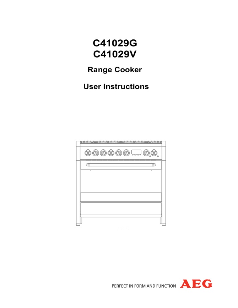 Electrolux C41029G User manual Electrolux C41029G User manual
