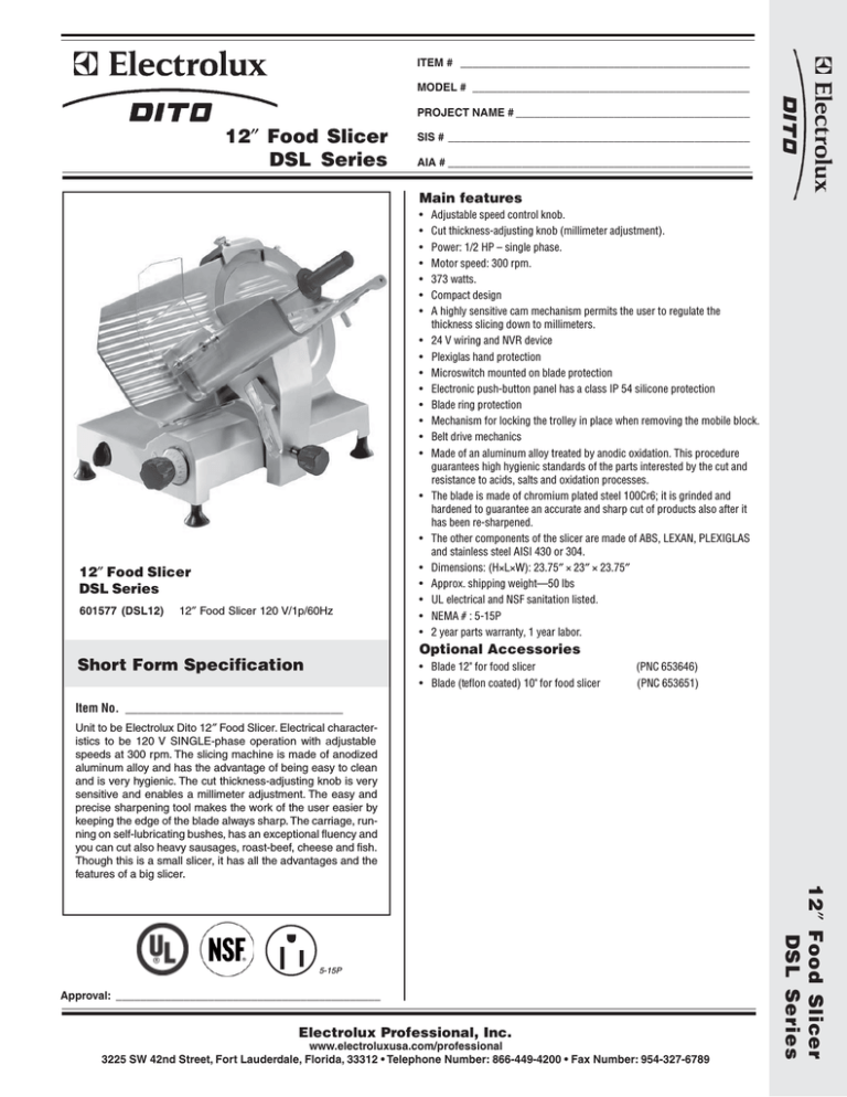 Electrolux Dito 601577 User manual Electrolux Dito 601577 User manual