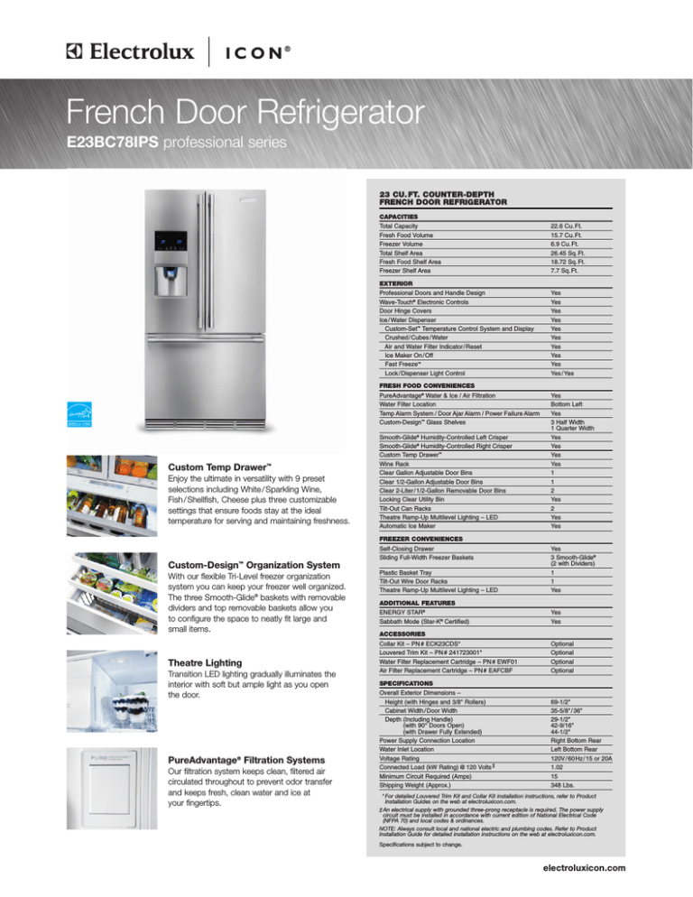 Electrolux E23BC78IPS User's manual Electrolux E23BC78IPS User's manual