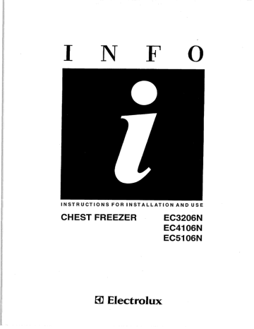 Electrolux EC3206N User's manual Electrolux EC3206N User's manual
