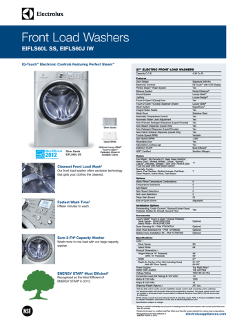Electrolux EIFLS60J User's manual Electrolux EIFLS60J User's manual
