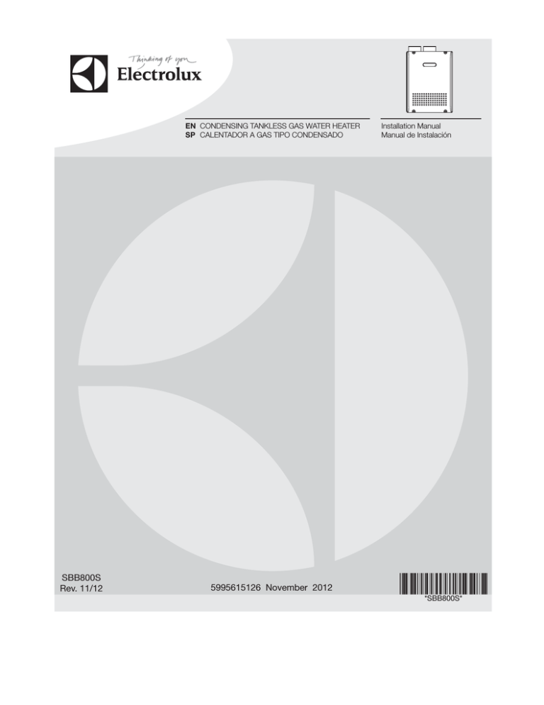 Electrolux EN18WI30LS User manual Electrolux EN18WI30LS User manual