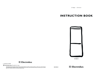 Electrolux ER 3825 B User's manual Electrolux ER 3825 B User's manual